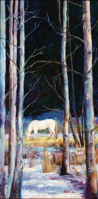 Woodland Prince, 48" x 24", oil on canvas