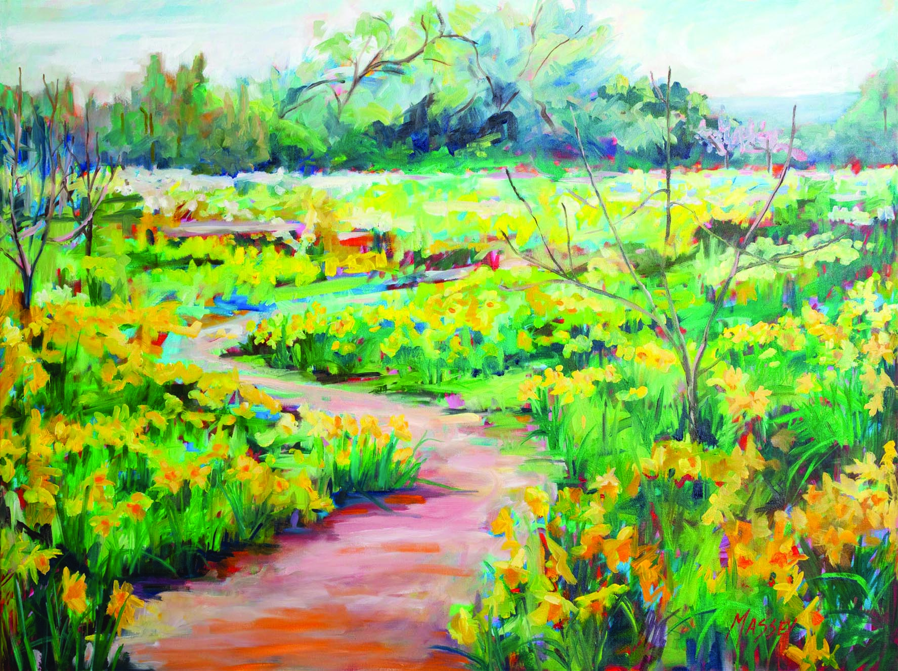 Suenos de Primavera, 36" x 48", oil on canvas