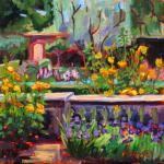 Jardin de Paradiso, plein air, oil on canvas