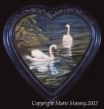 Swan Song, heart shaped