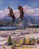 Colorado Eagles, 18" x 14", oil on canvas