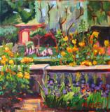 Jardin Paradiso, plein air, 12" x 12", oil on canvas