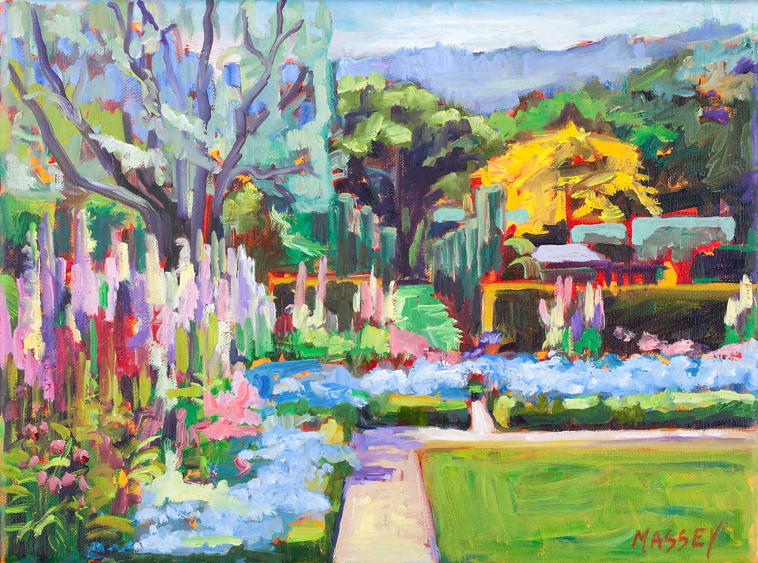 Forget Me Not, plein air, 11" x 14", oil on canvas