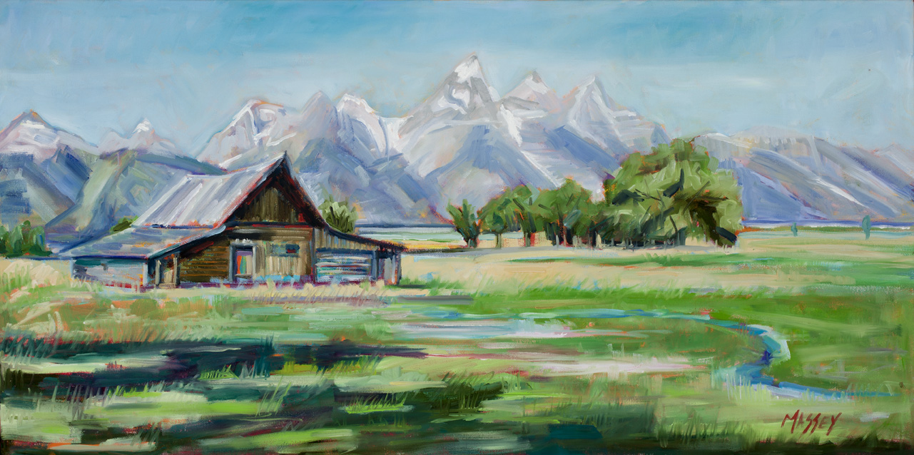 Wild Blue, plein air, 15" x 20", oil on canvas