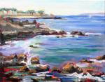 Rocky Shores, plein air, 8" x 10", oil on canvas